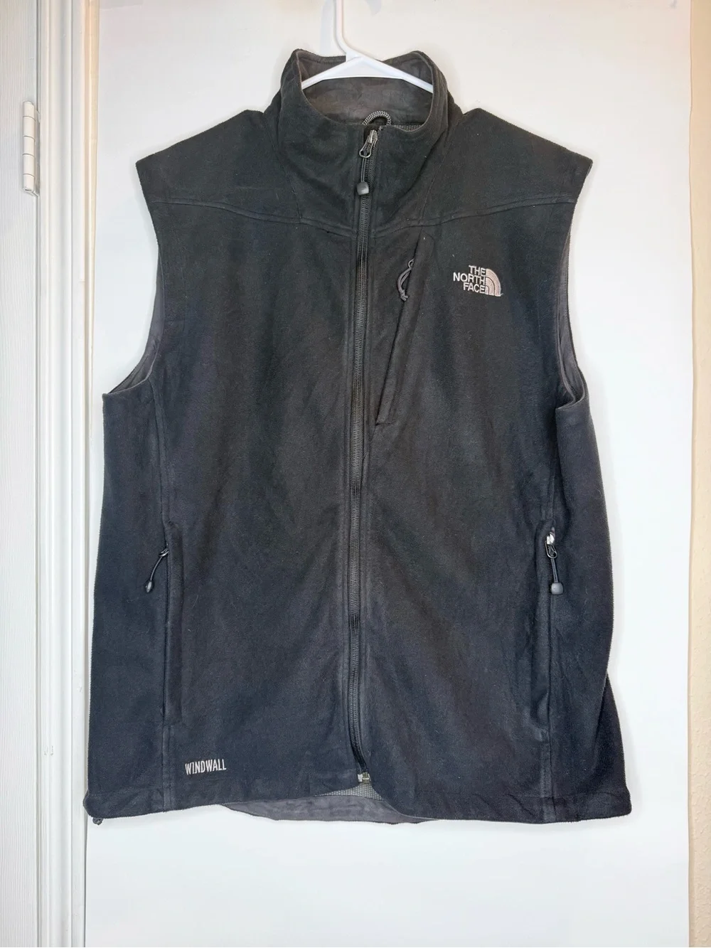 The North Face Black Men's Fleece Vest with Logo